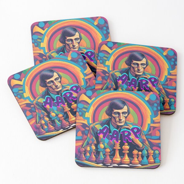 Item preview, Aarp Elderly man lost in thought at chess designed and sold by SweetRossel.