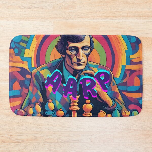 Item preview, Aarp Elderly man lost in thought at chess designed and sold by SweetRossel.