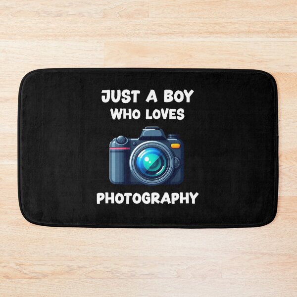 Item preview, Just a boy who loves photography designed and sold by HeadTurningArt.