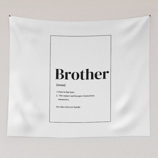 Item preview, Brother Word Art Print designed and sold by Femme Pastel Collective.