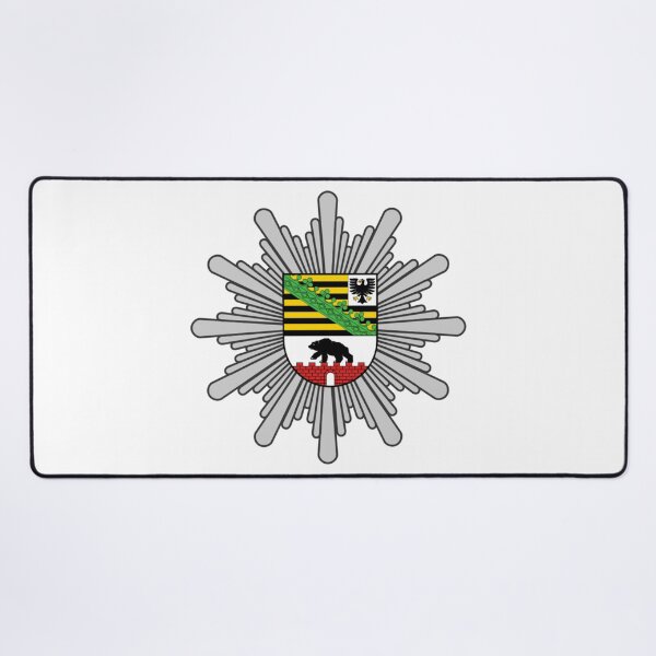 Item preview, Emblem of the Saxony-Anhalt Police designed and sold by HeraldryCabinet.
