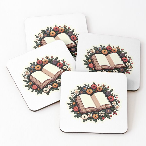 Item preview, Open Book with Flowers Cottagecore Style designed and sold by Truck Stop One.