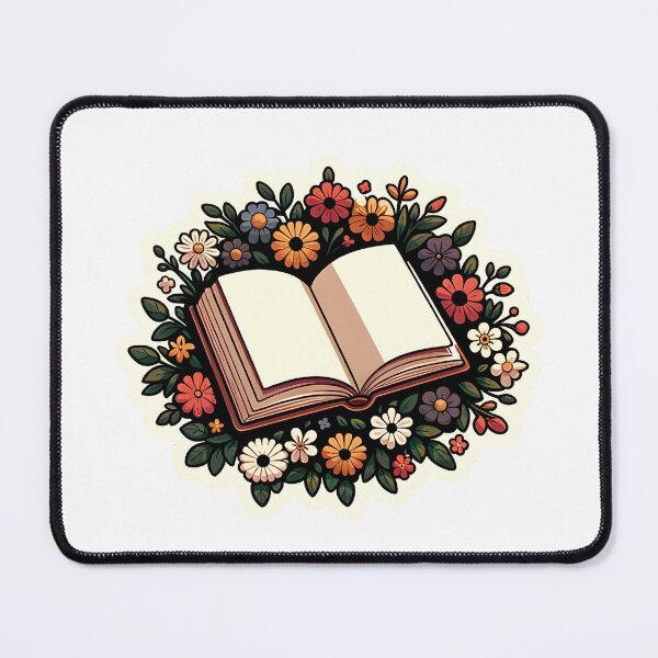 Item preview, Open Book with Flowers Cottagecore Style designed and sold by Truck Stop One.