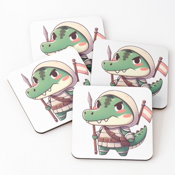 Item preview, Crocodile wild animal cartoon sticker , Crocodile Sticker as a Warrior designed and sold by teerapol24.