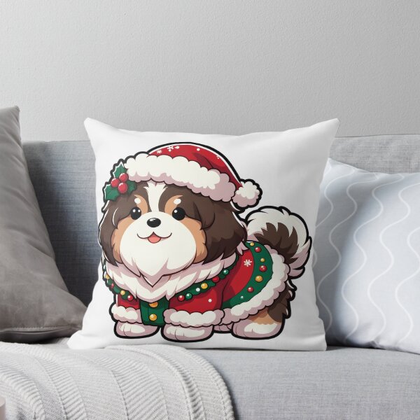 Item preview, Chibi Tibetan Mastiff in Christmas designed and sold by City0fDreams.