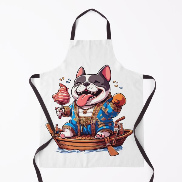 Item preview, the Papa bull dog eat BBQ travel on the boat designed and sold by olopaw.