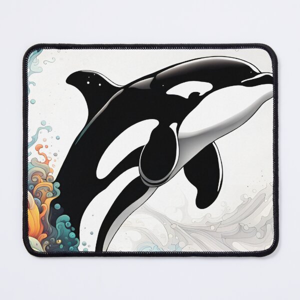 Item preview, Killer Whale in a Zentangle Sea designed and sold by Bright-Moonrise.