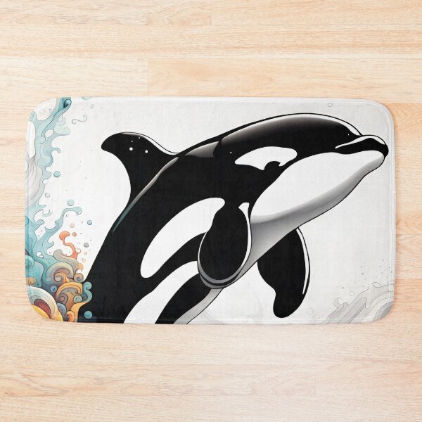 Item preview, Killer Whale in a Zentangle Sea designed and sold by Bright-Moonrise.