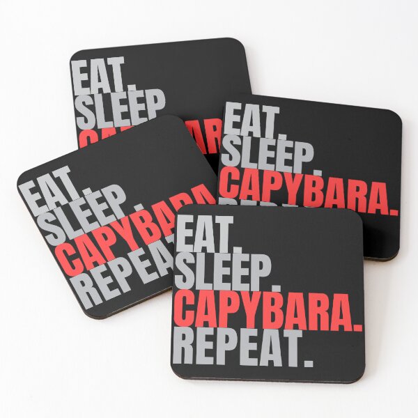 Item preview, eat sleep capybara repat designed and sold by Lucasso432.