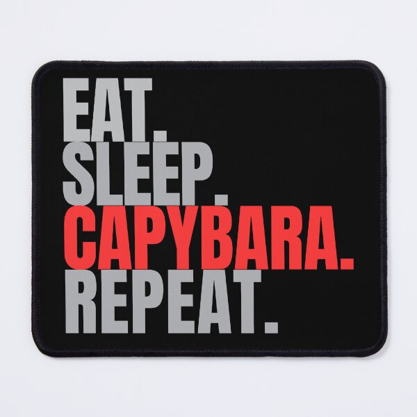 Item preview, eat sleep capybara repat designed and sold by Lucasso432.