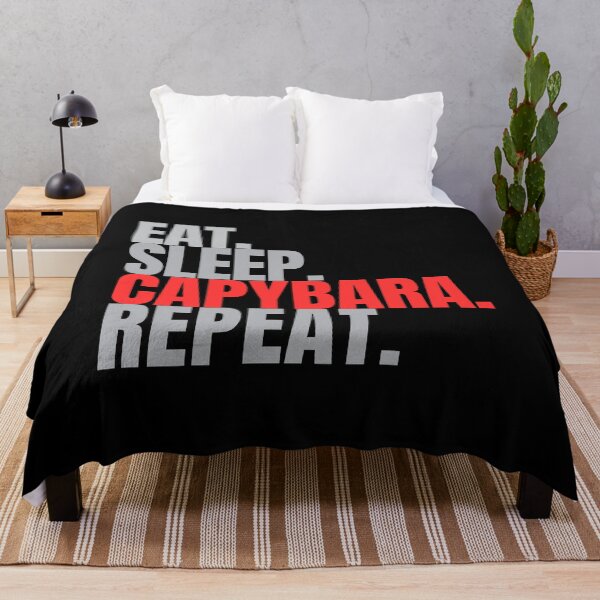 Item preview, eat sleep capybara repat designed and sold by Lucasso432.