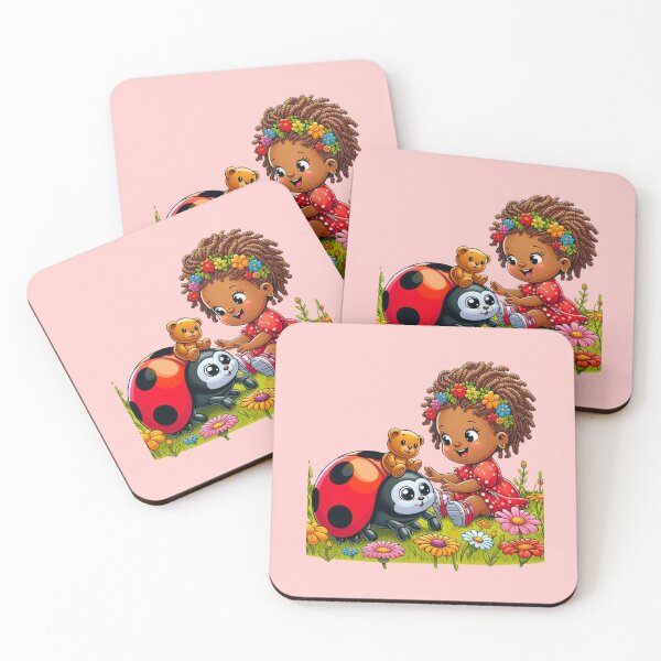Item preview, Ladybug, Bear and Little Girl designed and sold by Myra365Art.