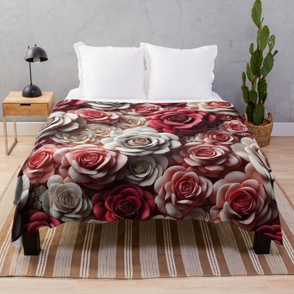 Item preview, Lush Rose Tapestry: 3D Floral Elegance designed and sold by KNAA.