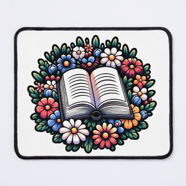 Item preview, Open Book with Flowers Cottagecore Style designed and sold by Truck Stop One.