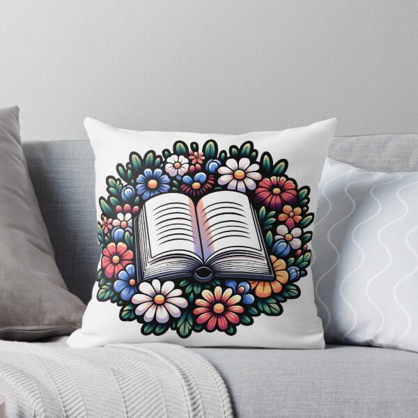 Item preview, Open Book with Flowers Cottagecore Style designed and sold by Truck Stop One.
