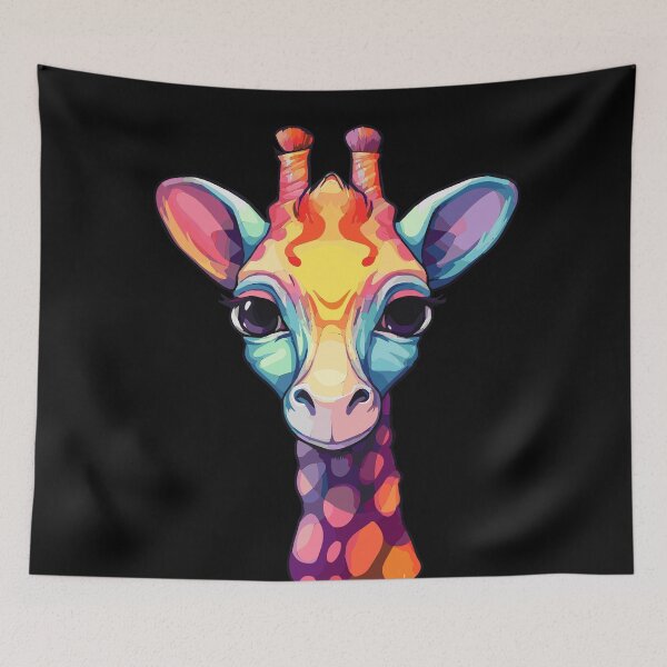 Artikelvorschau, Bunte Giraffe entworfen und verkauft von VelvetRoom.