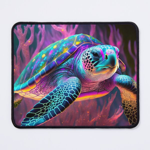 Item preview, Neon Sea Turtle In Pink Coral designed and sold by JohnXD247.