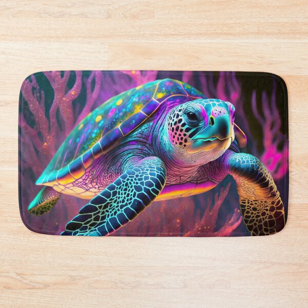 Item preview, Neon Sea Turtle In Pink Coral designed and sold by JohnXD247.