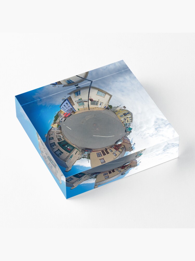 Alternate view of Kilcar Main Street - Sky Out Acrylic Block