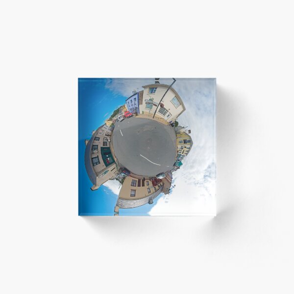 Kilcar Main Street - Sky Out Acrylic Block