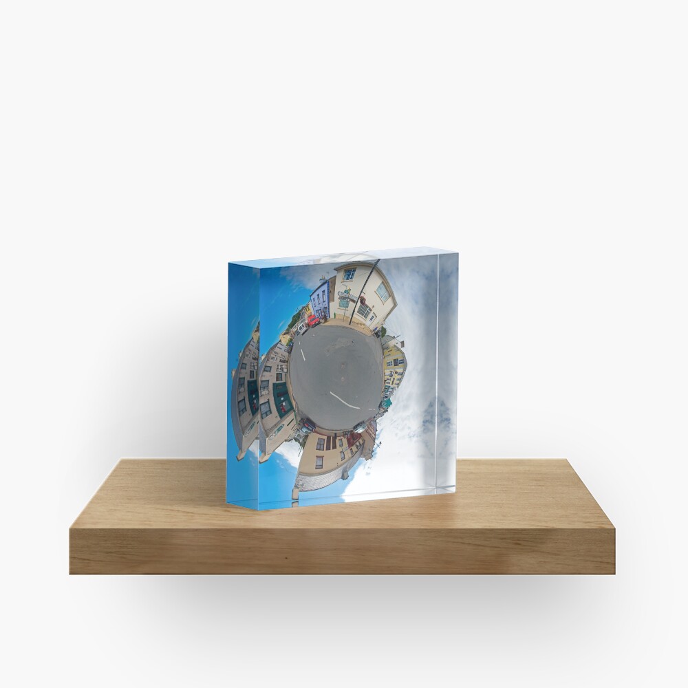 Kilcar Main Street - Sky Out Acrylic Block