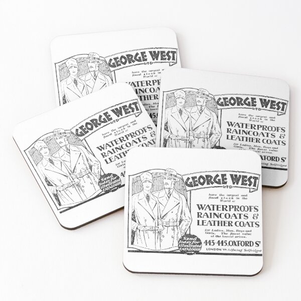 Item preview, George West Ltd. - Waterproofs, Raincoats & Leather Coats - 1929 Vintage Advert designed and sold by BASlade93.