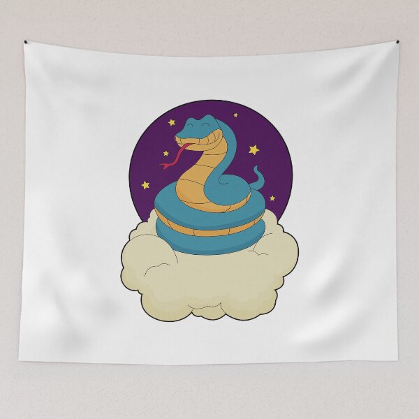 Item preview, Snake Night Stars Clouds designed and sold by Snabdesign84.