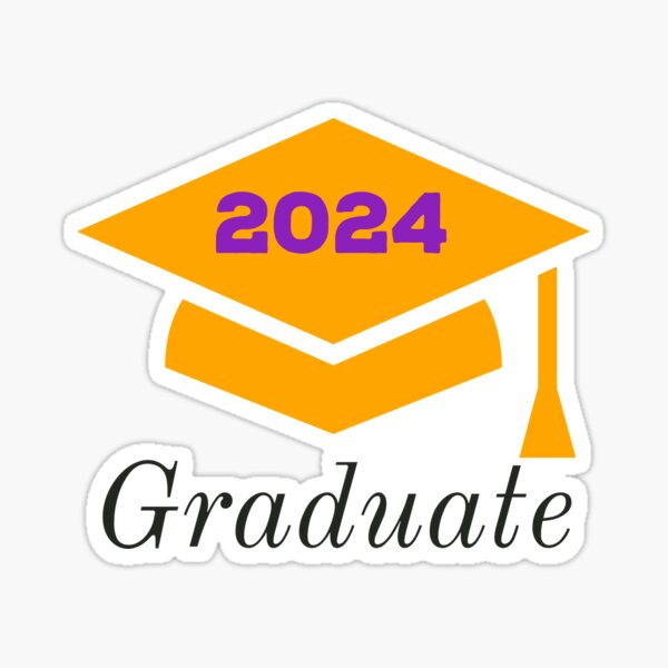 2024 graduate Sticker for Sale by rachelsoccio