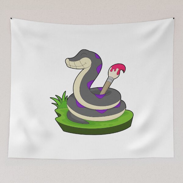 Item preview, Snake Painter Paint brush Painting designed and sold by Snabdesign84.
