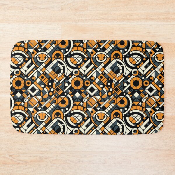 Item preview, Black and Orange Tile #1 designed and sold by Doctor-Tony.