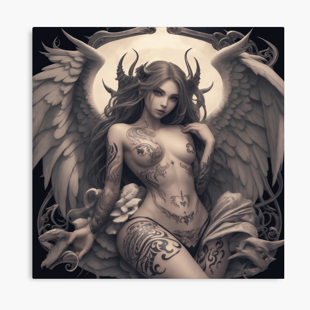 Angel tattoo Poster