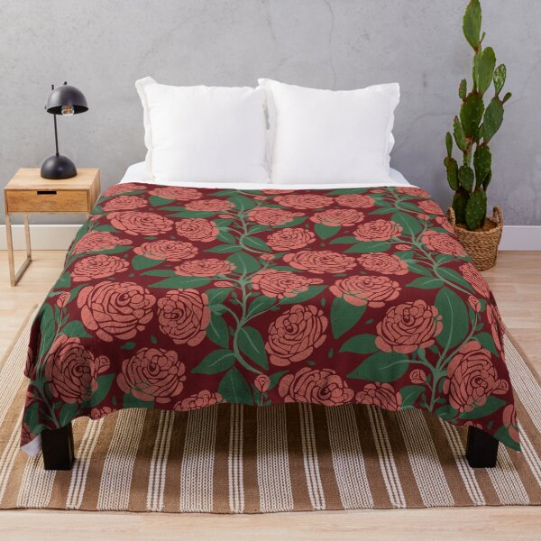 Item preview, Moody Valentine's Roses in Pink and Green designed and sold by YorkvilleStudi.