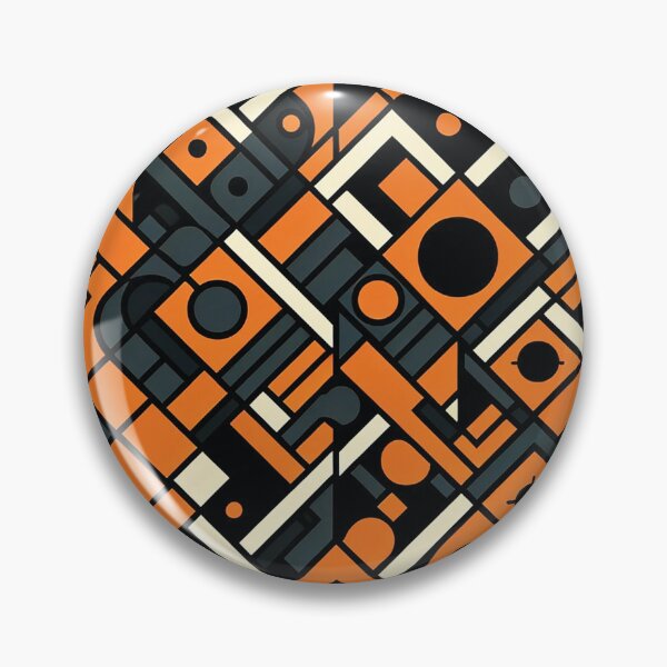 Item preview, Black and Orange Tile #2 designed and sold by Doctor-Tony.