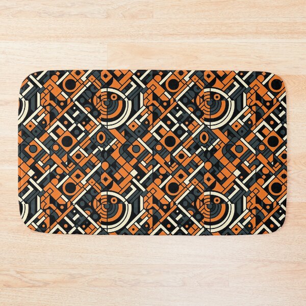 Item preview, Black and Orange Tile #2 designed and sold by Doctor-Tony.