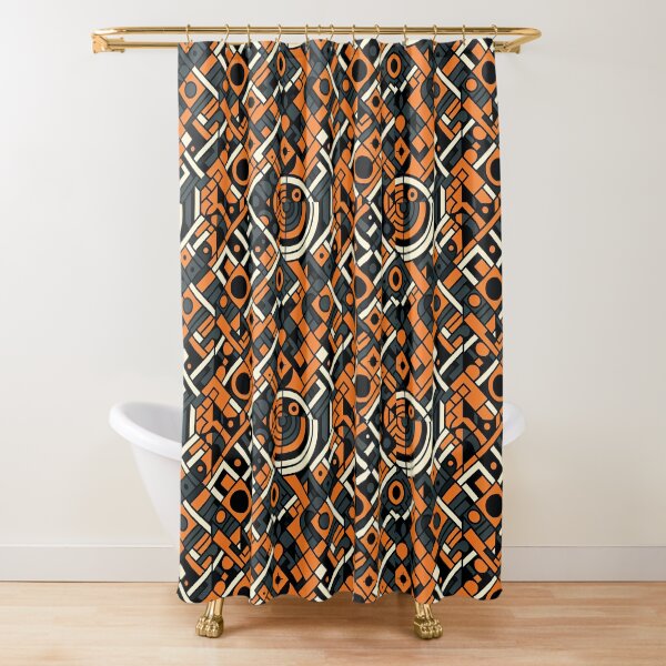 Item preview, Black and Orange Tile #2 designed and sold by Doctor-Tony.