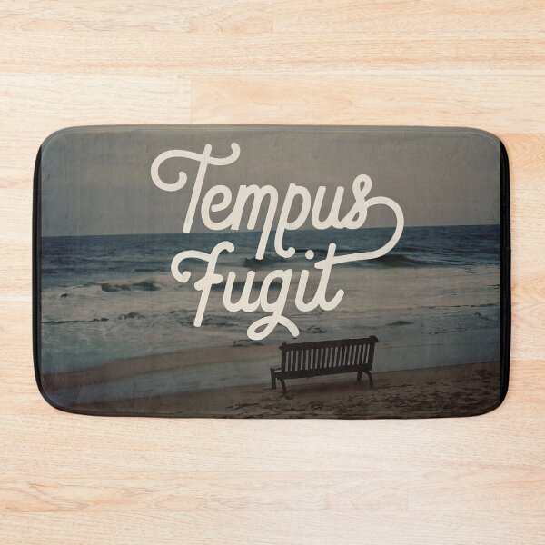 Item preview, Tempus Fugit - Time Flies - Bench On Beach designed and sold by SorryFrog.