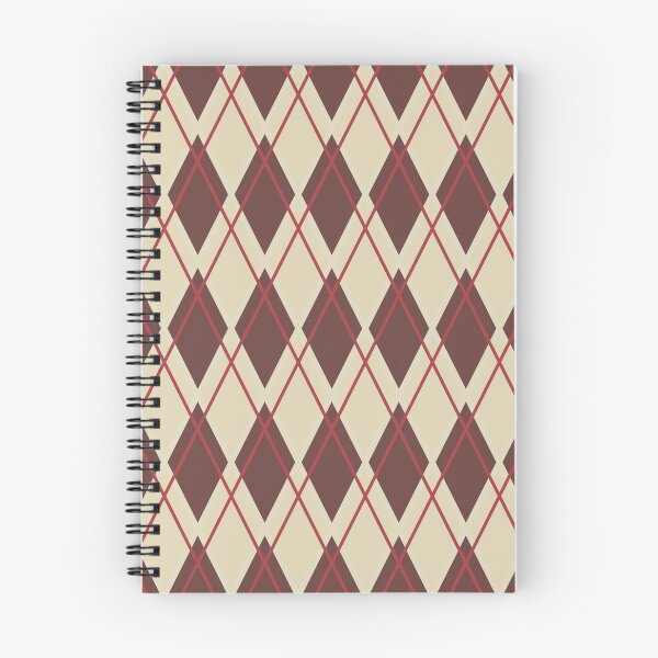 Item preview, Valentine's Day Argyle Pattern in Brown & Red designed and sold by YorkvilleStudi.