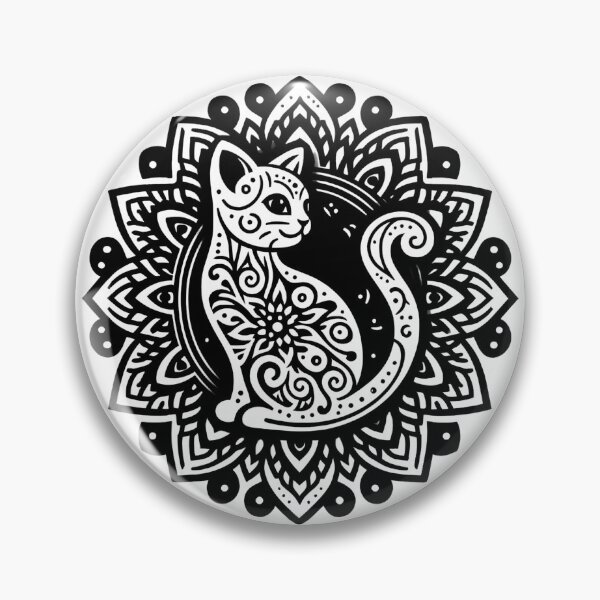 Item preview, Mandala Cat designed and sold by MusesWhispers.