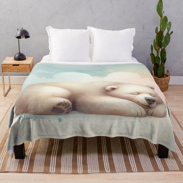Aperçu de l'œuvre Ours dormant calmement dans des couleurs pastel créée et vendue par FurryBliss.