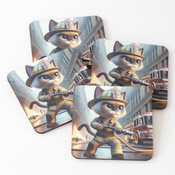 Item preview, Cat Fireman #1 designed and sold by Doctor-Tony.