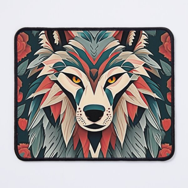 Item preview, Wild Harmony: A Patterned Wolf designed and sold by NightshadeWolfs.