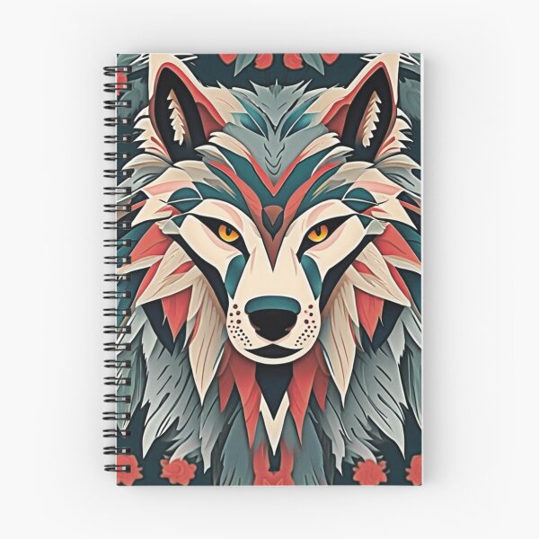 Item preview, Wild Harmony: A Patterned Wolf designed and sold by NightshadeWolfs.