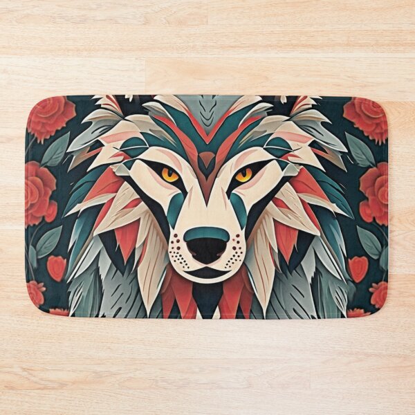 Item preview, Wild Harmony: A Patterned Wolf designed and sold by NightshadeWolfs.