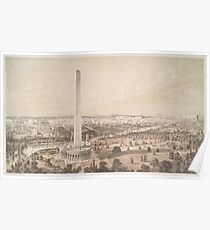 Vintage Pictorial Map of Washington DC (1852) Poster