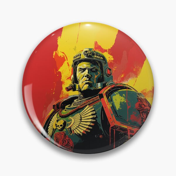 Item preview, Large Pop Art Warrior: 40K Soldier Splashed in Colors designed and sold by Modern-Classic.
