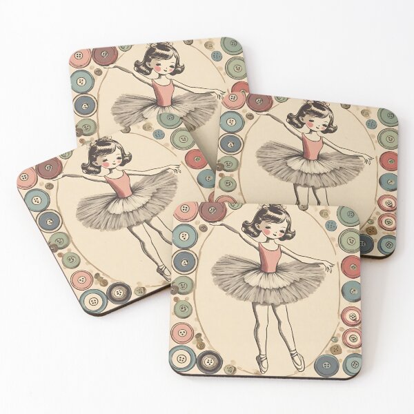 Item preview, Ballerina and Buttons designed and sold by Sprout123.