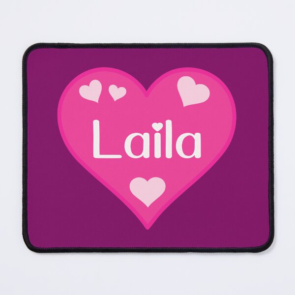 Item preview, Laila Name Pink Heart designed and sold by Jeallan Designs.
