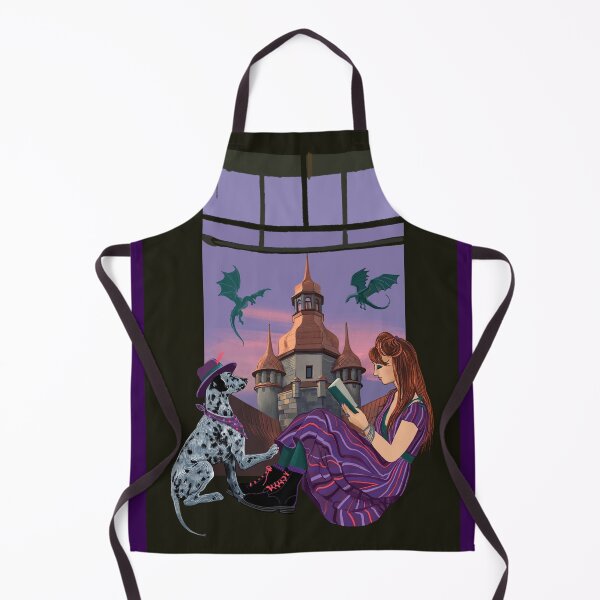 Item preview, Dragon Lady with her Dalmatian friend designed and sold by Ekaterina Khozatskaya.