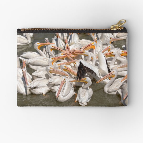 American White Pelicans Zipper Pouch
