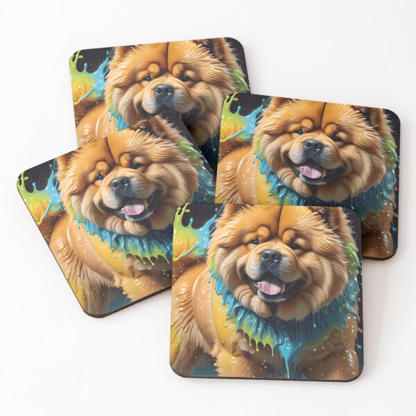 Artikelvorschau, Cute Chow-Chow Dog Paint Splash entworfen und verkauft von TheArtOfPat.